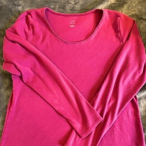 J.Jill perfect Pima long sleeve purple shirt